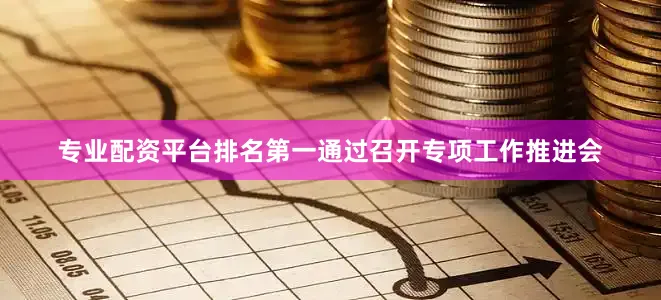 专业配资平台排名第一通过召开专项工作推进会