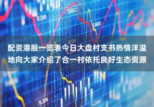 配资港股一览表今日大盘村支书热情洋溢地向大家介绍了合一村依托良好生态资源