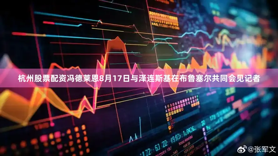 杭州股票配资冯德莱恩8月17日与泽连斯基在布鲁塞尔共同会见记者