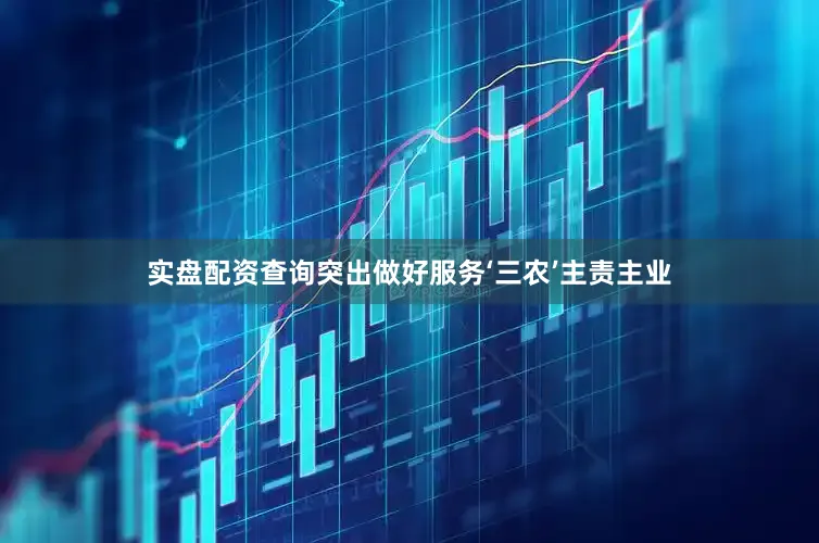 实盘配资查询突出做好服务‘三农’主责主业